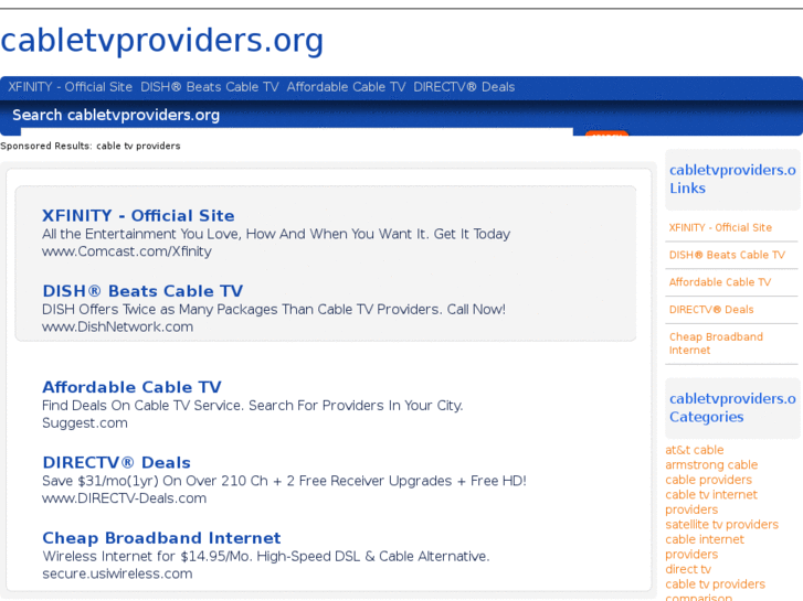 www.cabletvproviders.org