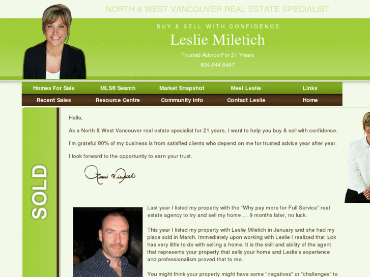 www.lesliemiletich.com