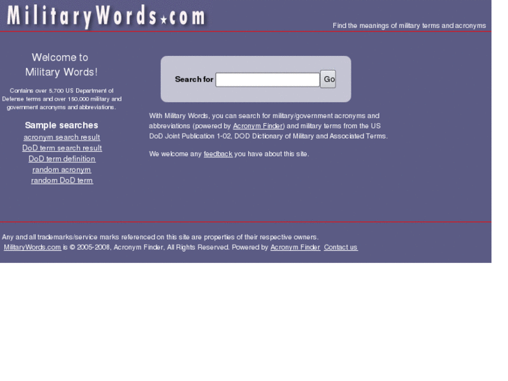 www.militaryacronyms.com