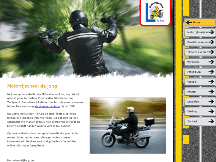 www.motorrijschooldejong.nl