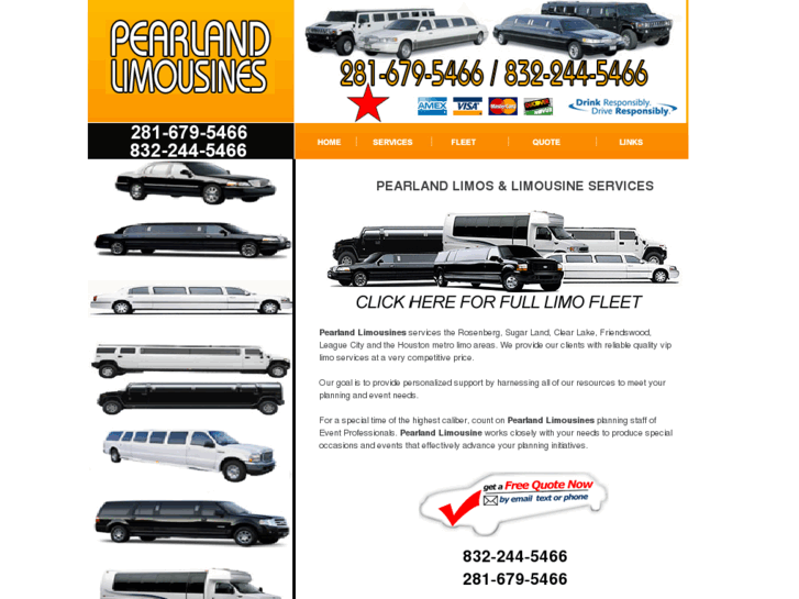 www.pearlandlimousines.com