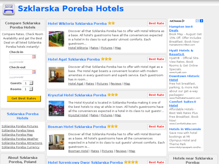 www.szklarskaporebahotels.com