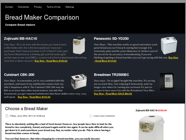 www.bread-maker-comparison.com