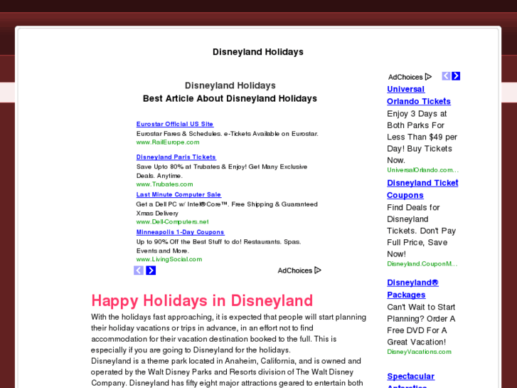 www.disneylandholidays.net