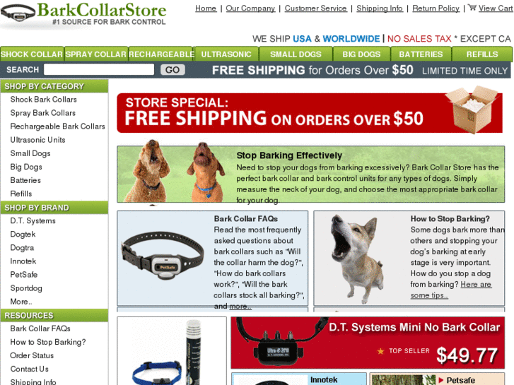 www.barkcollarstore.com