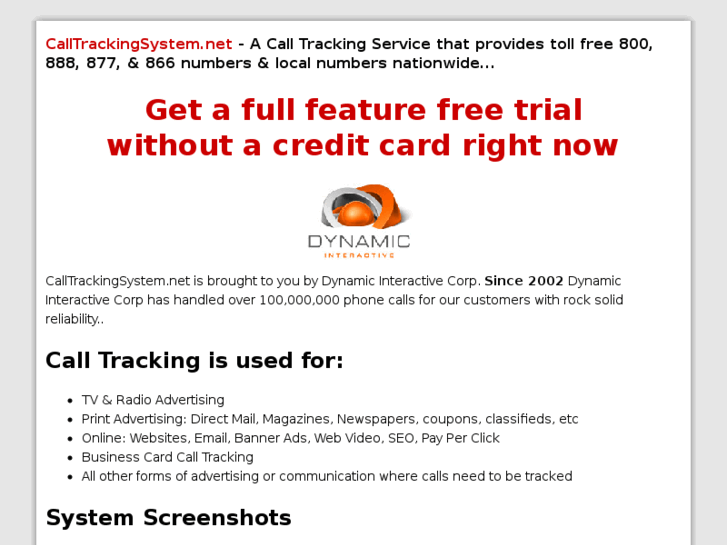 www.calltrackingsystem.net