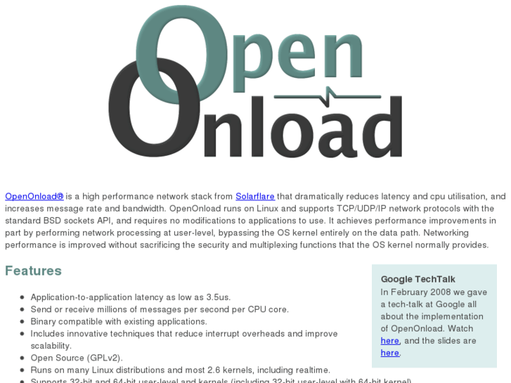 www.openonload.org