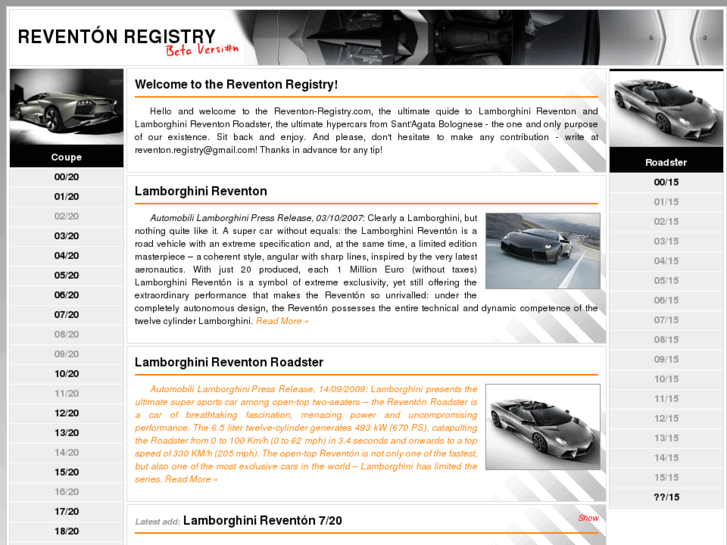 www.reventon-registry.com