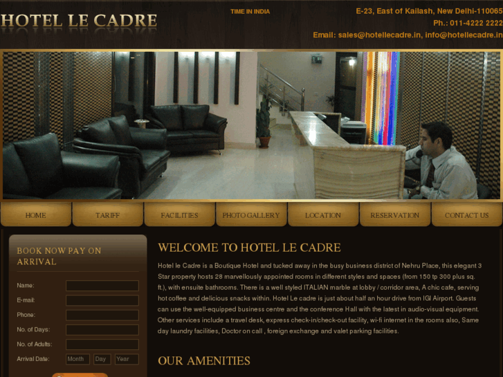 www.hotellecadre.com