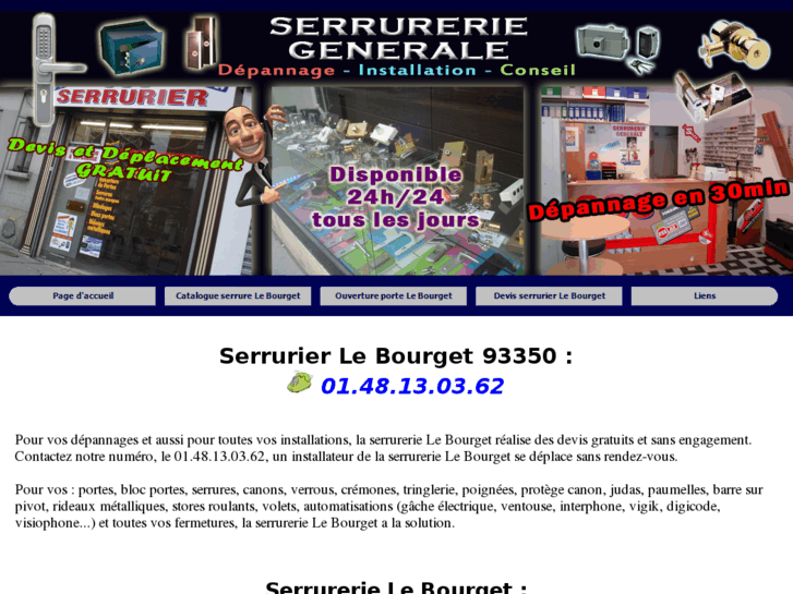 www.serrurierslebourget.fr