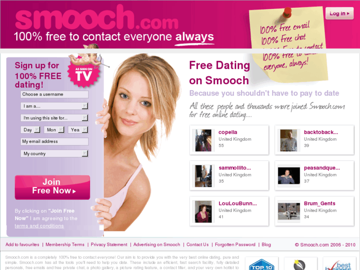 Smooch.com: Free Dating at Smooch.com ™. 100% Free dating and free online c...