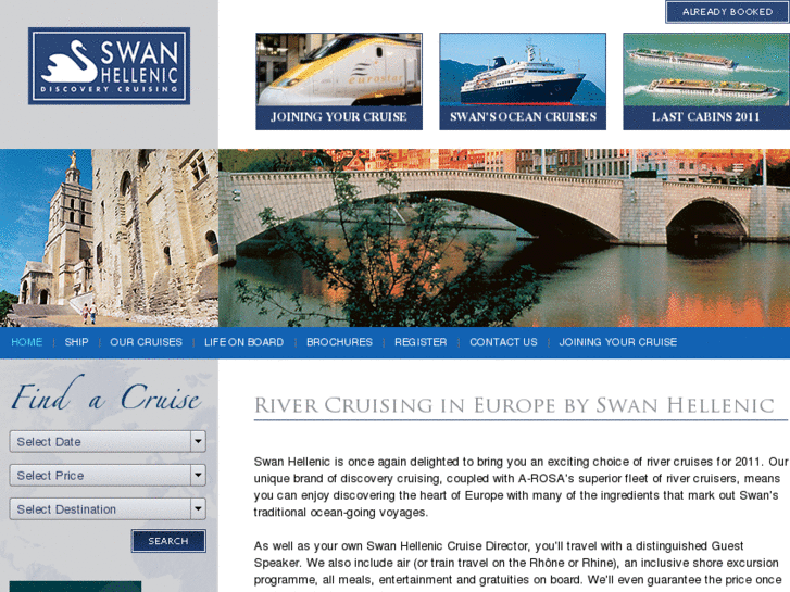 www.swansrivercruises.com