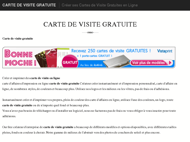 www.cartedevisitegratuite.net