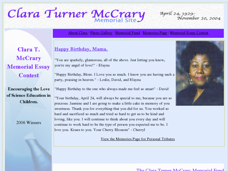 www.claraturnermccrary.com