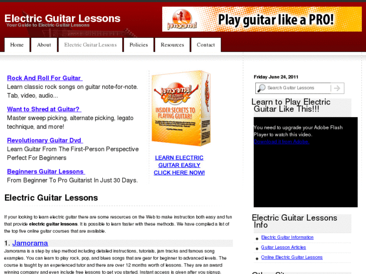 www.electricguitarlessons4u.com