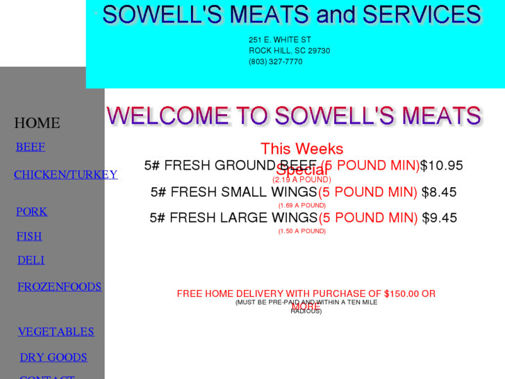 www.sowellsmeats.com