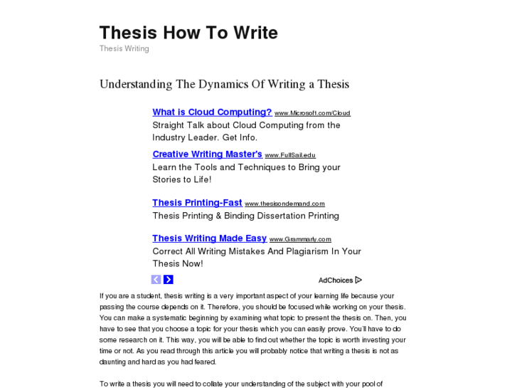 www.thesishowtowrite.com
