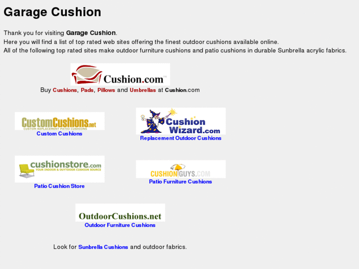www.garagecushion.com