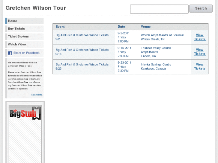 www.gretchenwilsontour.com