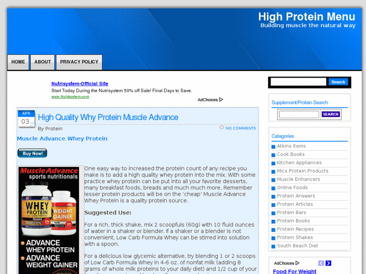 www.highproteinmenu.com