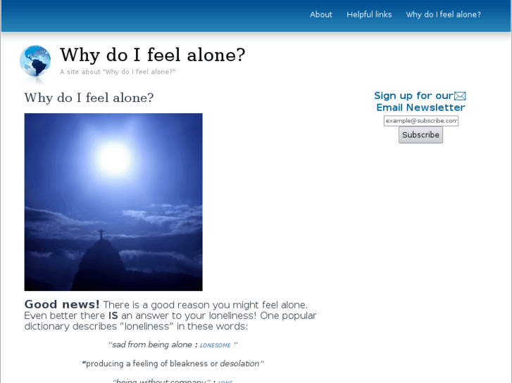 www.ifeelalone.net