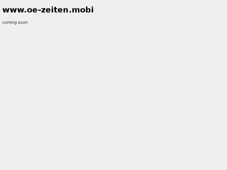 www.oe-zeiten.mobi