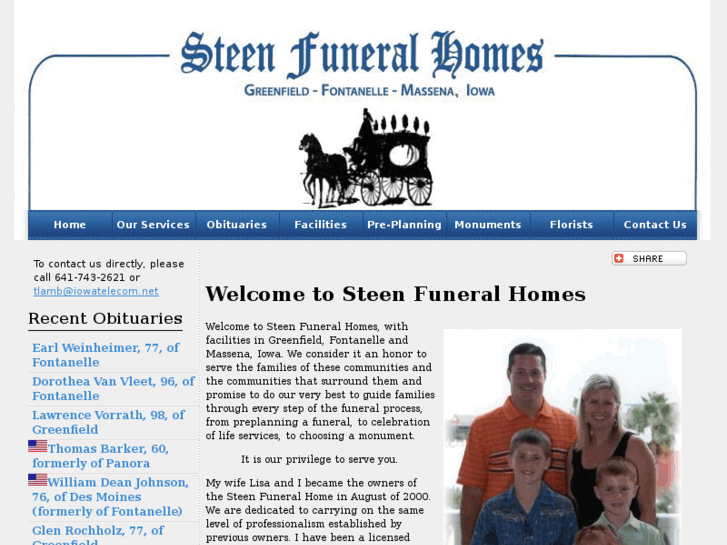 www.steenfunerals.com