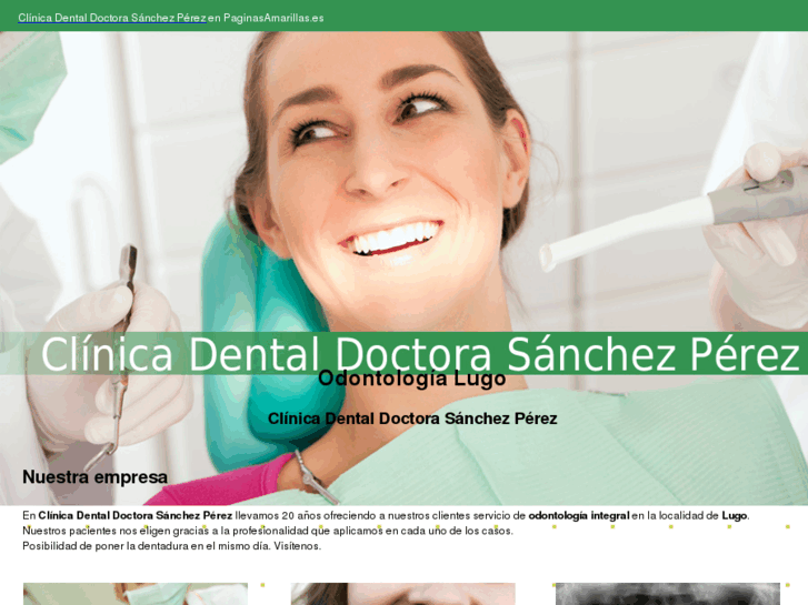 www.clinicadentaldoctorasanchezperez.com