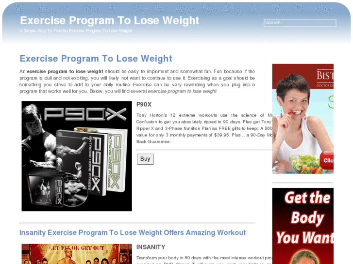 www.exerciseprogramtoloseweight.com