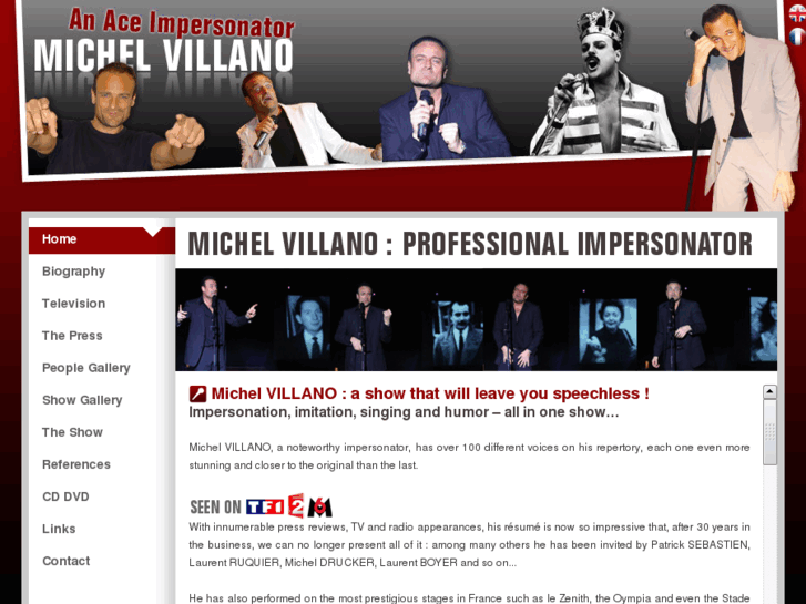 www.michel-villano-impersonator.com