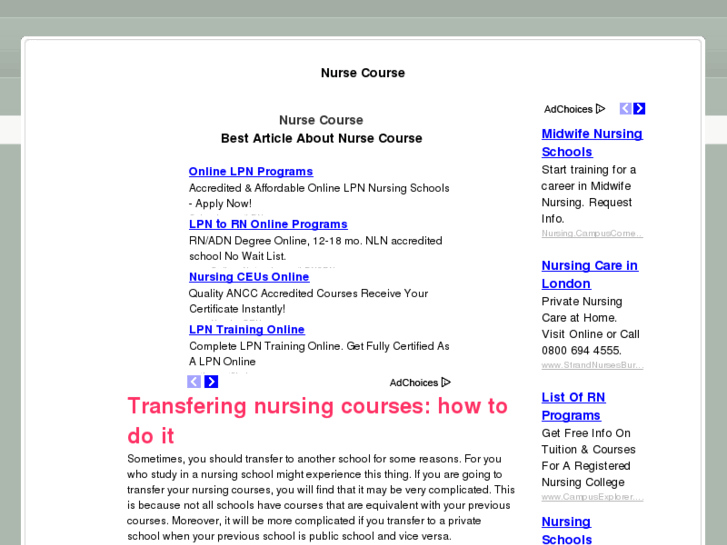 www.nursecourse.org