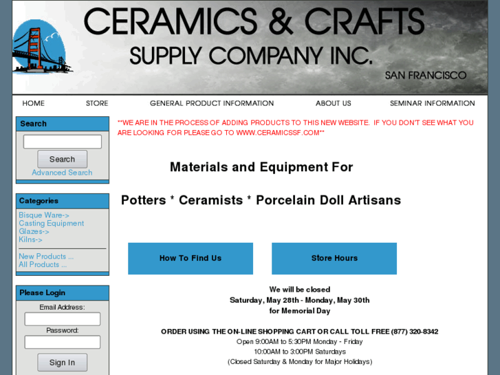 www.ceramicssf.net