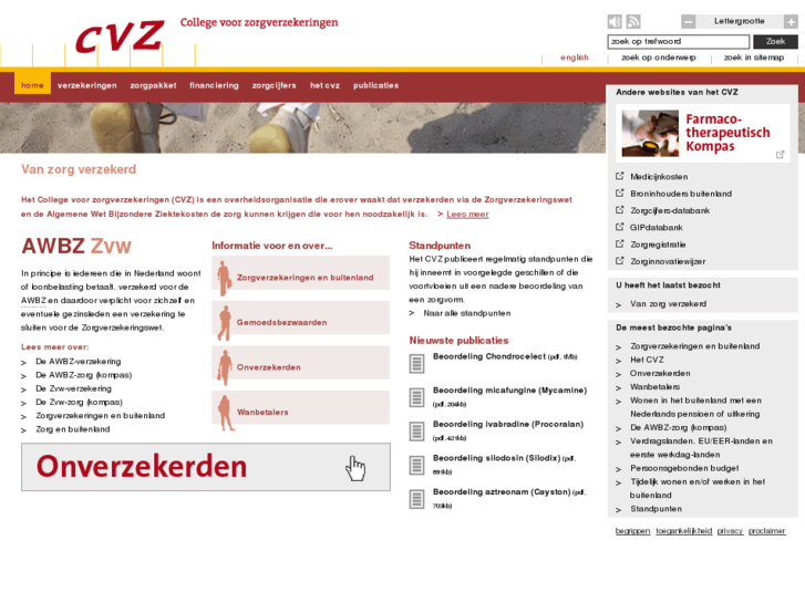 www.cvz.nl