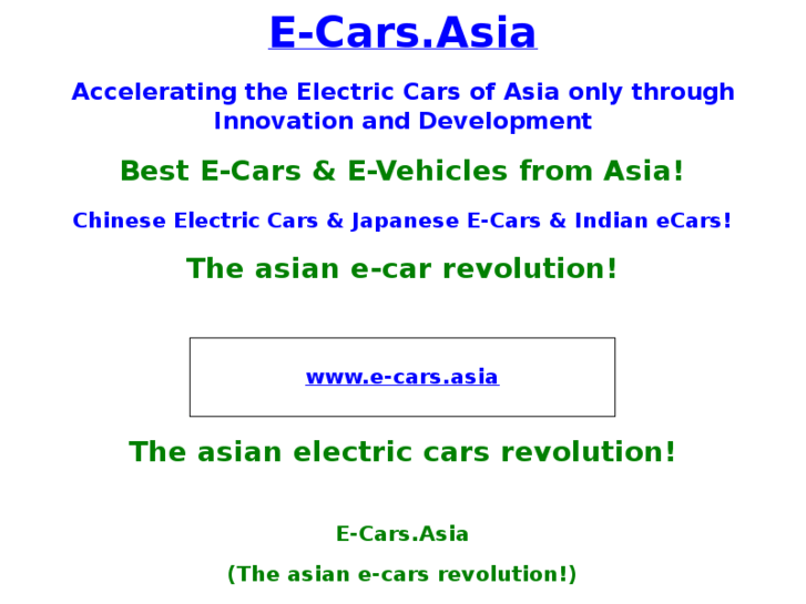 www.e-cars.asia