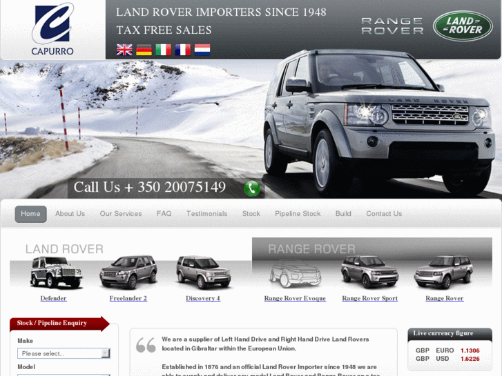 www.landrovertaxfreesales.com