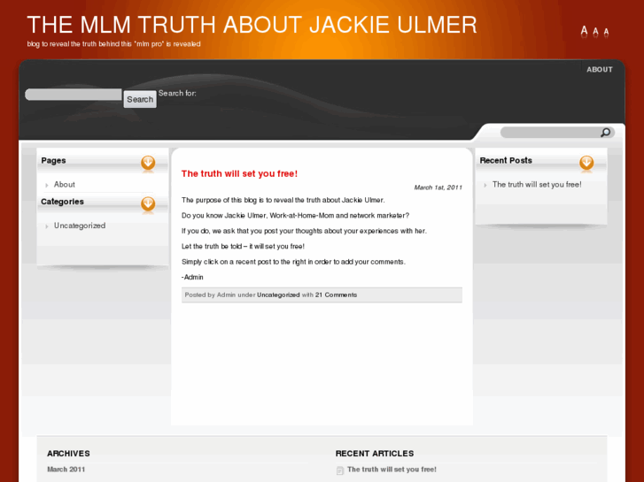 www.mlmtruthaboutjackieulmer.com