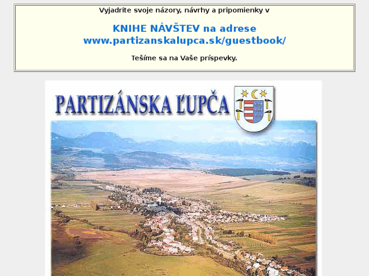 www.partizanskalupca.sk