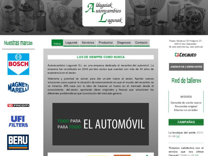 www.autorecambioslagunak.com