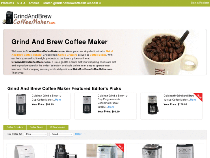 www.grindandbrewcoffeemaker.com