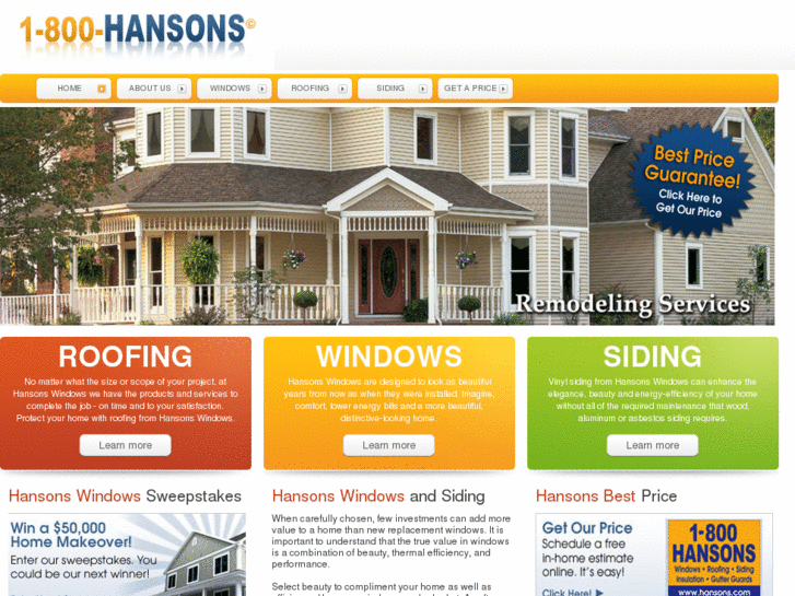 www.hansonswindowsandsiding.com