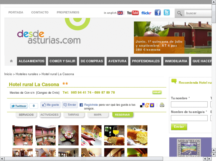 www.hotelcasonademestas.com