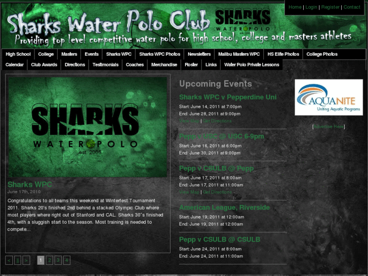 www.sharkswaterpolo.com