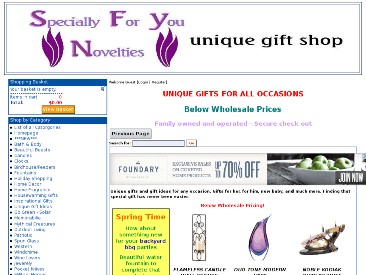 www.speciallyforyounovelties.com