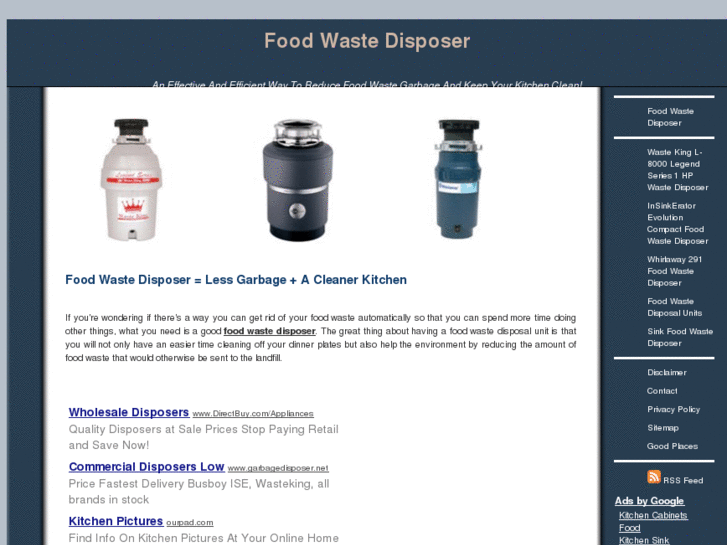 www.foodwastedisposer.org