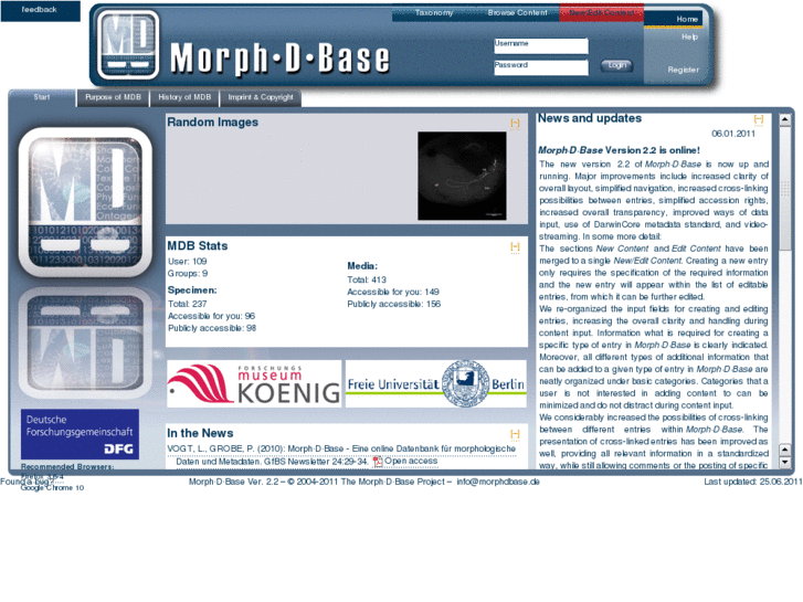 www.morphdbase.de