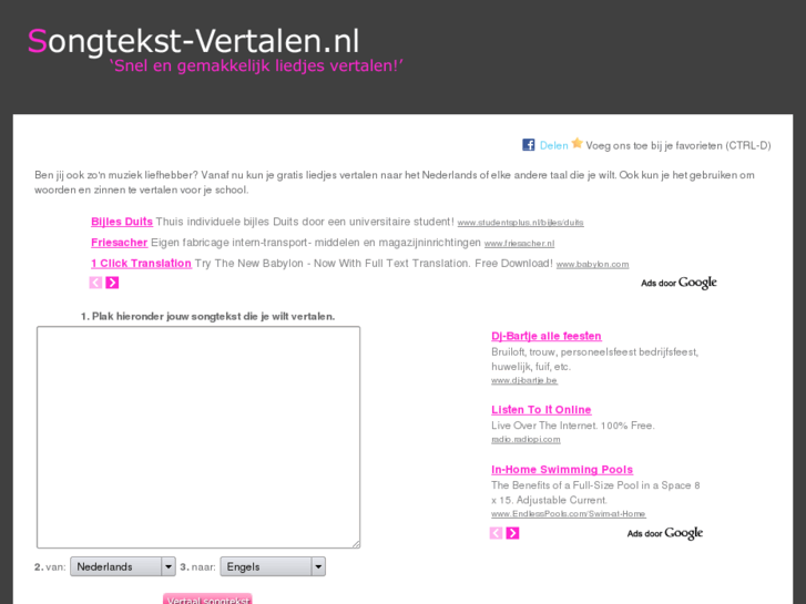 www.songtekst-vertalen.nl