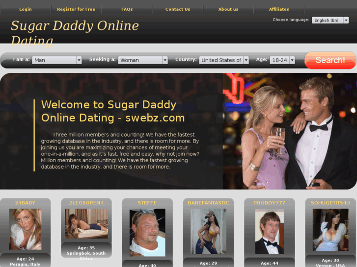 Swebz.com: Sugar Daddy Online Dating - swebz.com.