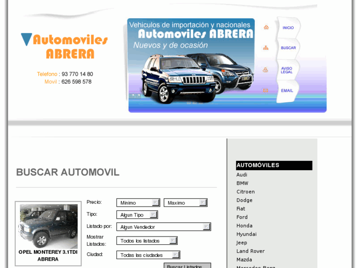 www.automovilesabrera.com