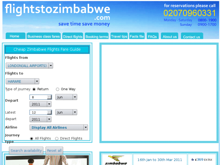 www.flightstozimbabwe.com