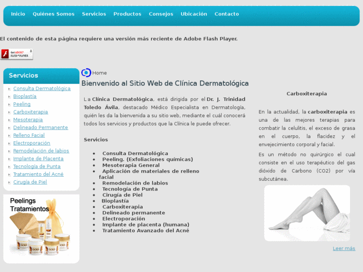 www.clinicadermatologicadrtoledo.com